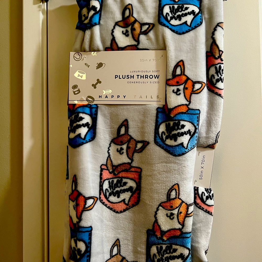Corgi Plush Blanket